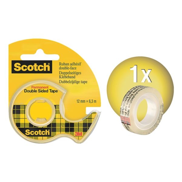 Scotch Doppelseitiges Klebeband mit Handabroller Scotch Doppelseitiges Klebeband mit Handabroller