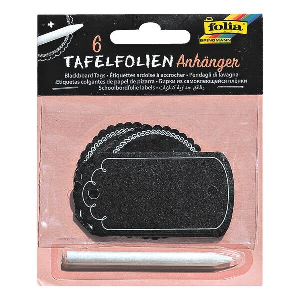 folia Tafelfolien-Anhänger mit Specksteinstift folia Tafelfolien-Anhänger mit Specksteinstift