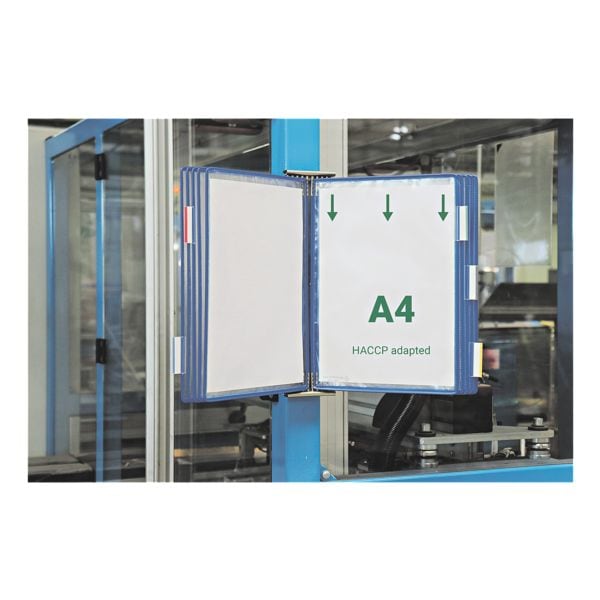 Tarifold Wandsichttafelsystem Edelstahl A4 mit 10 Sichttafeln