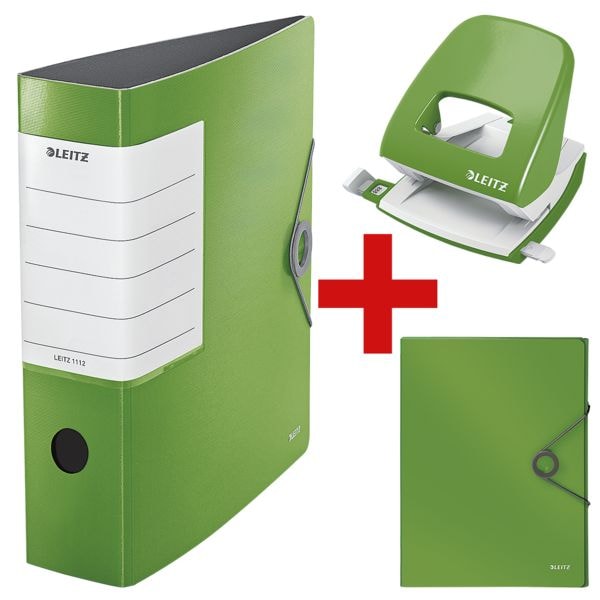 Starter-Set »LEITZ Solid« (Ordner, Ablagebox, Locher)