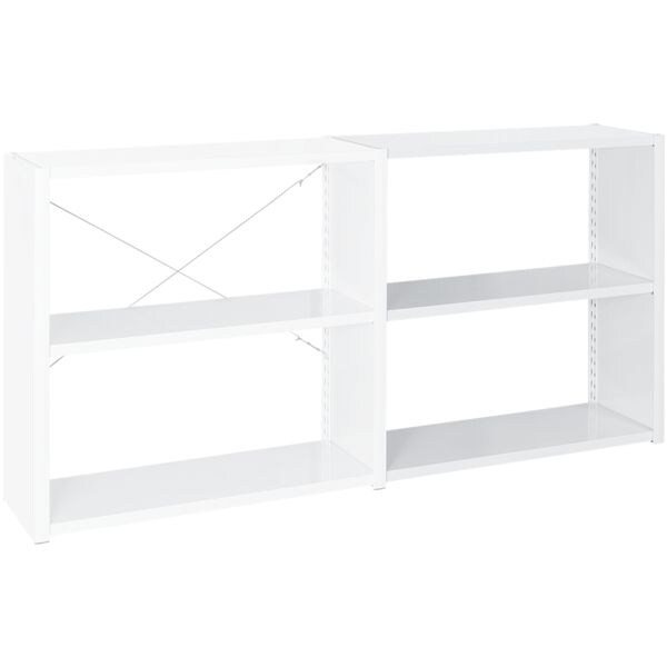 MANORGA Stahlregalsystem Epsilon Anbauregal 3 Stahlblechbden 125 x 30 cm
