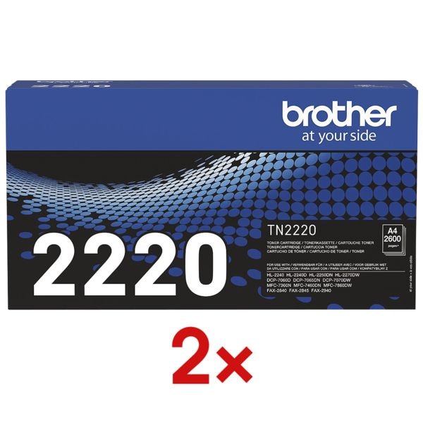 Brother 2er-Pack Druckkassetten »TN-2220«