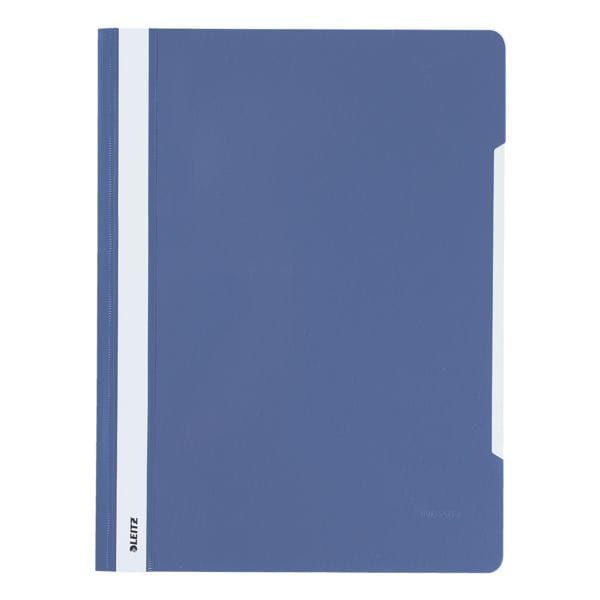 LEITZ Schnellhefter Plastik A4 PVC blau Hefter mit Beschriftungsfeld 4191-00-35 