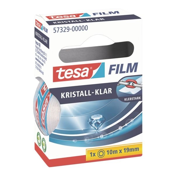 tesa Klebeband kristall-klar, transparent, 1 Stck, 19 mm/10 m