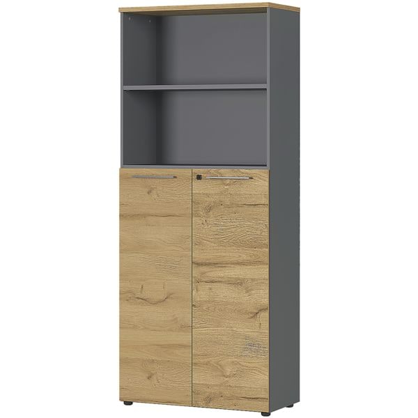 Germania-Werke Aktenschrank Agenda Home 5 OH, 2 offene Fcher
