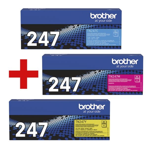Brother 3er-Set Jumbo-Toner »TN-247C/M/Y«