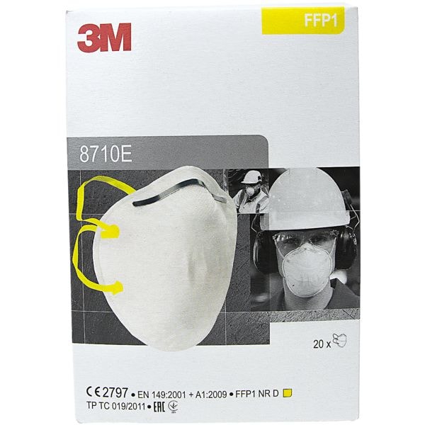 3M 20er-Pack Atemschutzmasken »FFP1« 8710 3M 20er-Pack Atemschutzmasken »FFP1« 8710
