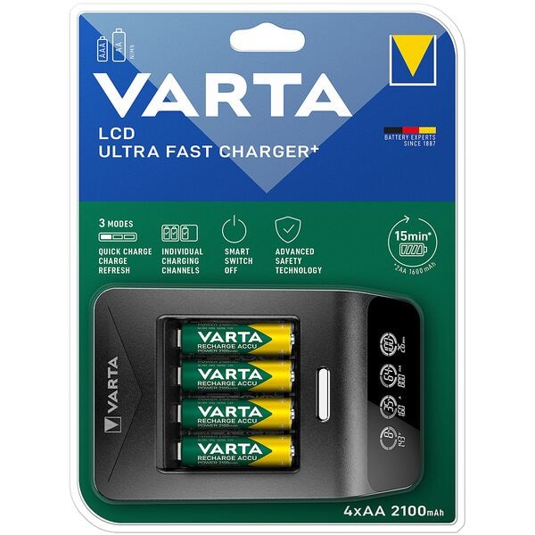 Varta Ladegert LCD Ultra Fast Charger+
