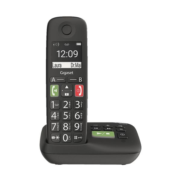 Gigaset Schnurloses Telefon mit Anrufbeantworter E290A