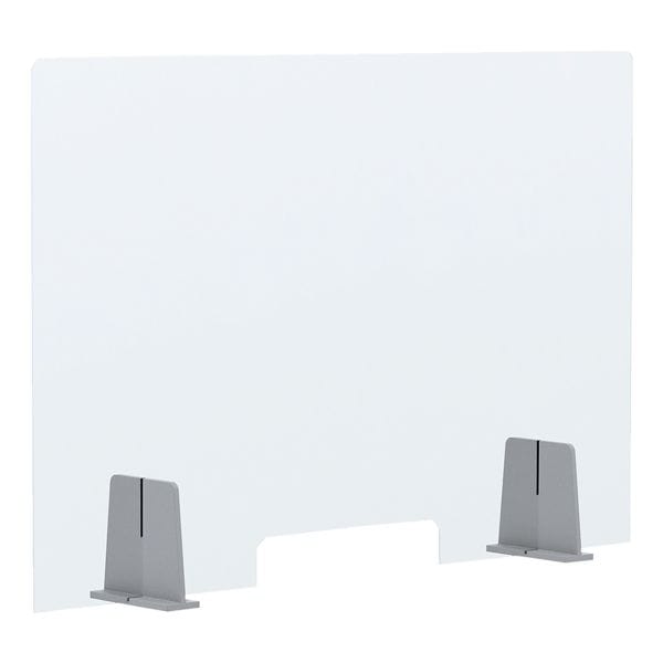 Paperflow Nies- und Spuckschutzpanel Tischaufsteller, transparent aus PMMA 98 x 15 x 65 cm