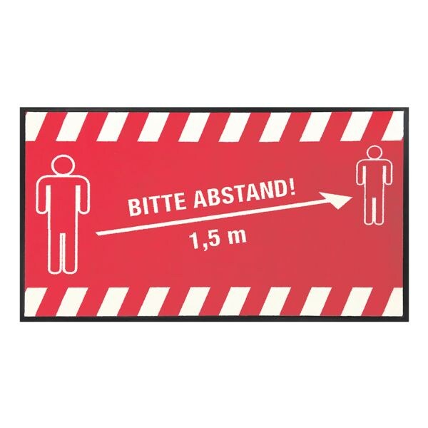 Fußmatte »Bitte Abstand 1,5 Meter« Fußmatte »Bitte Abstand 1,5 Meter«