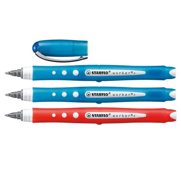 2x Tintenroller STABILO Worker Colorful + blau inkl. Einweg-Tintenroller »Worker Colorful +« rot 2x Tintenroller STABILO Worker Colorful + blau inkl. Einweg-Tintenroller »Worker Colorful +« rot