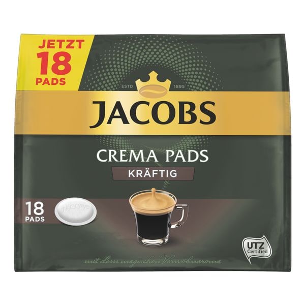 Jacobs 18er-Pack Kaffeepads Crema Krftig