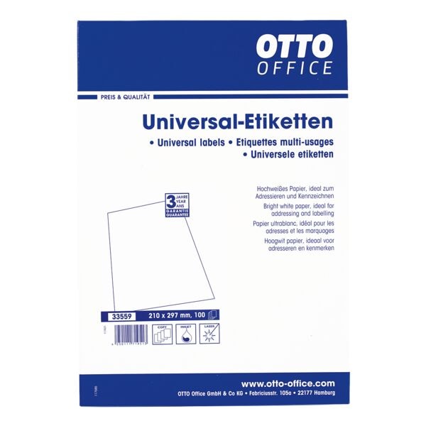 OTTO Office 100er-Pack Universal Klebeetiketten