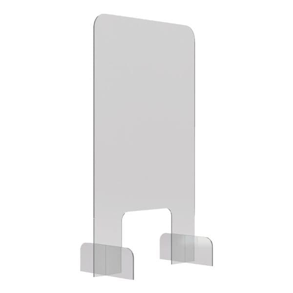 Magnetoplan Nies- und Spuckschutz rahmenloser Thekenaufsatz Acrylglas 50 x 24,6 x 85 cm