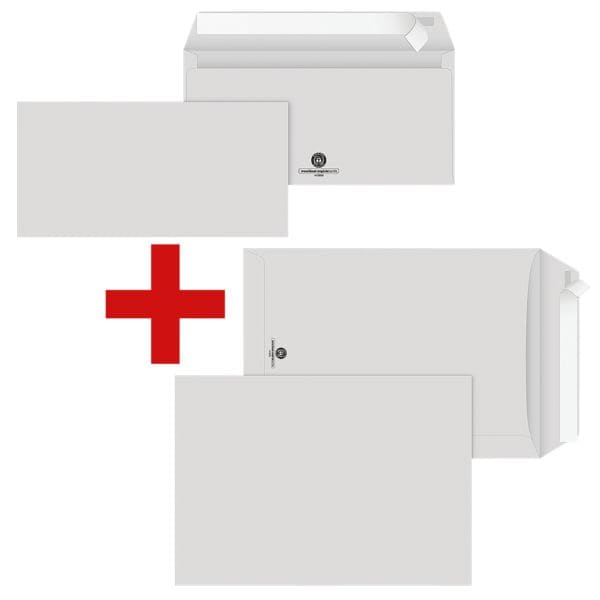 Recycling Briefumschlge Steinmetz NACHHALTIG - Hlle in Hlle, DIN lang 75 g/m ohne Fenster - 15 Stck inkl. 15er-Pack Recycling Briefumschlge C4 - ohne Fenster - Hlle in Hlle