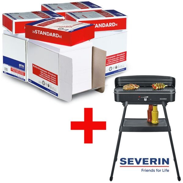 4x Öko-Box Multifunktionspapier A4 OTTO Office Standard - 10000 Blatt gesamt inkl. Elektrogrill mit Standuntergestell »PG 8533« 4x Öko-Box Multifunktionspapier A4 OTTO Office Standard - 10000 Blatt gesamt inkl. Elektrogrill mit Standuntergestell »PG 8533«