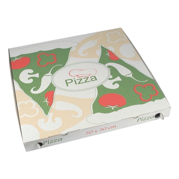 Papstar Pizzakartons pure 50 x 50 x 5 cm, 50 Stck