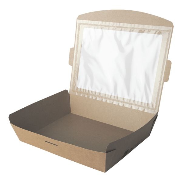 Papstar Feinkostboxen mit Sichtfenster pure 100% fair, 1500 ml, 40 Stck