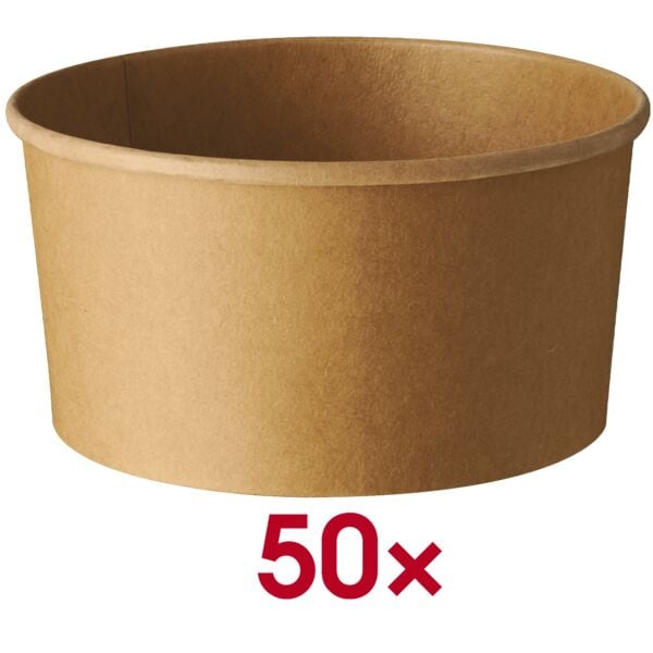 Papstar Einweg-Salatschalen pure 1000 ml, 50 Stck