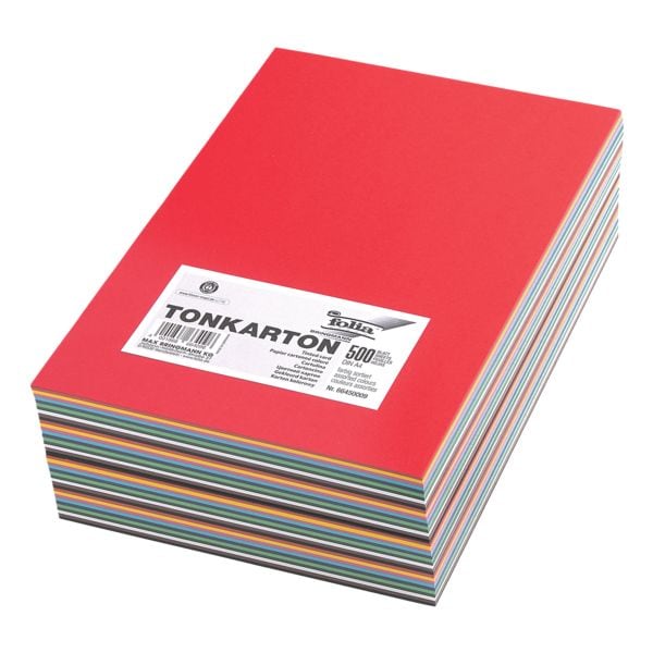 folia Tonkarton 160 g/m 10 Farben A4 500 Blatt