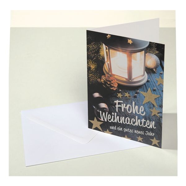 Weihnachtskarte LUMA KARTENEDITION, Sonderformat, 6 Stück Weihnachtskarte LUMA KARTENEDITION, Sonderformat, 6 Stück
