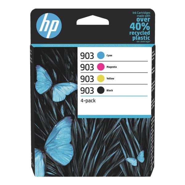 HP Tintenpatronen-Set HP 903 CMYK Multipack, cyan, magenta, gelb, schwarz - 6ZC73AE