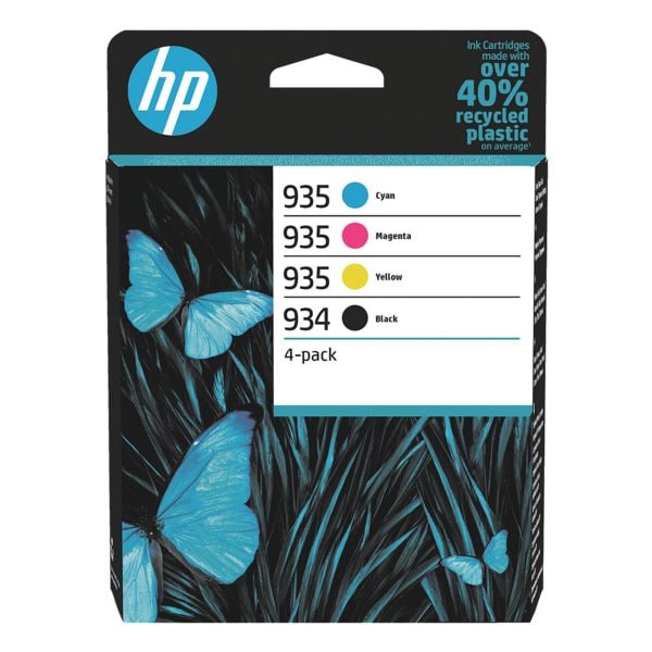 HP Tintenpatrone HP 934 BK - HP 935 CMYK, schwarz, cyan, magenta, gelb - 6ZC72AE