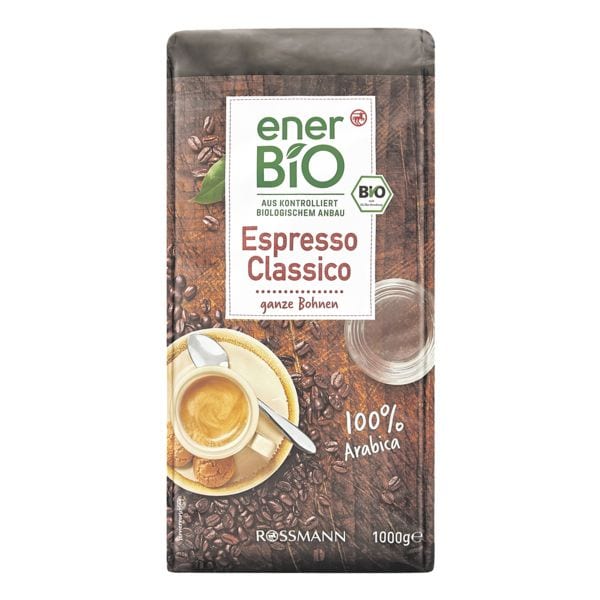 enerBIO Espresso Classico Espresso / Espressobohnen 1000 g