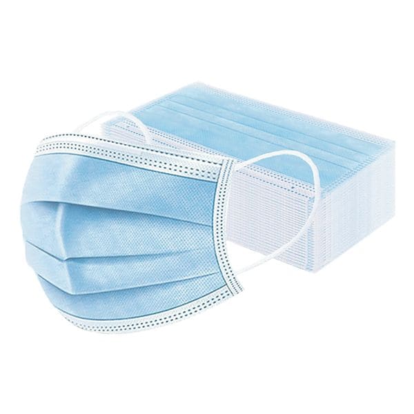 50er-Pack Medizinische Mund-Nase-Masken Typ II R, 3-lagig, blau 50er-Pack Medizinische Mund-Nase-Masken Typ II R, 3-lagig, blau