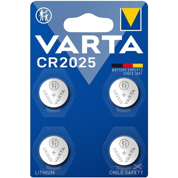 Varta 4er-Pack Knopfzellen ELECTRONICS CR2025