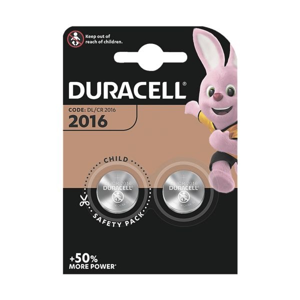 Duracell 2er-Pack Knopfzellen CR2016 Duracell 2er-Pack Knopfzellen CR2016