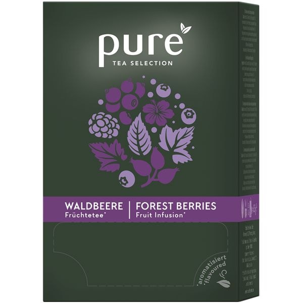 Pure Tea Selection Frchtetee Waldbeere Tassenportion, kuvertiert, 25er-Pack