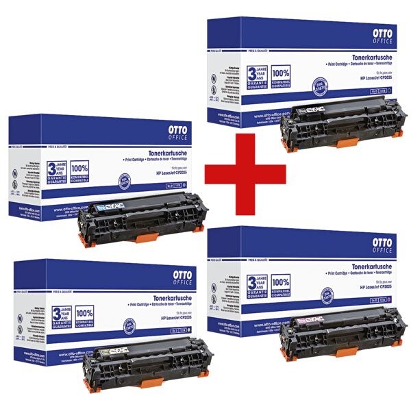 OTTO Office Toner-Set ersetzt HP »CC530A / CC531A / CC532A / CC533A«, CMYK OTTO Office Toner-Set ersetzt HP »CC530A / CC531A / CC532A / CC533A«, CMYK