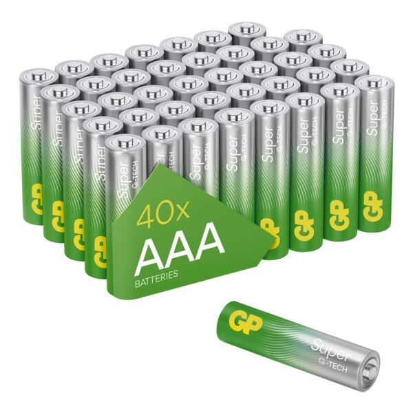 GP Batteries 40er-Pack Batterien Super Alkaline Micro/ AAA / LR03
