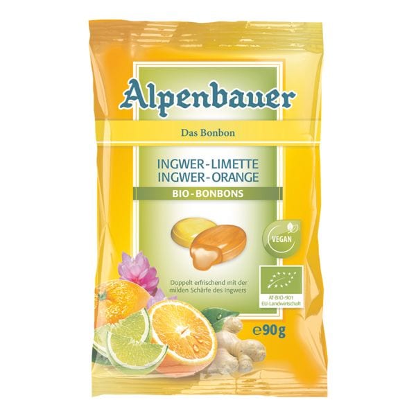 Alpenbauer BIO-Bonbons Ingwer-Limette/Orange