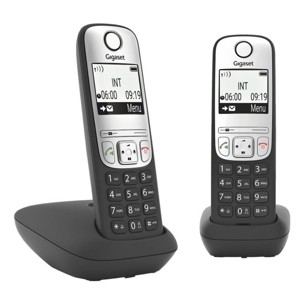 Gigaset Schnurloses Telefon Gigaset A690 Duo schwarz