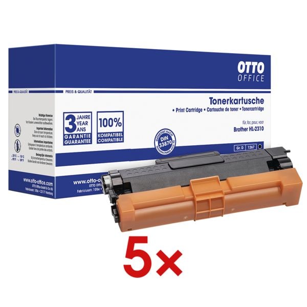 OTTO Office 5x Toner ersetzt Brother »TN-2420«
