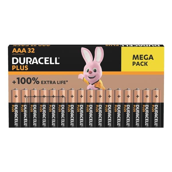 Duracell 32er-Pack Batterien Plus Micro / AAA / LR03