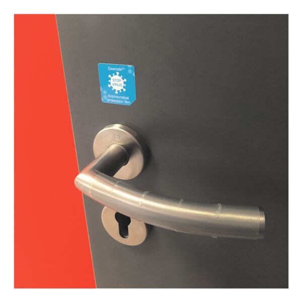 COALA 30er-Pack Selbstklebende Schutzfolien-Aufkleber mit antimikrobieller Beschichtung »COVERSAFE™« 165 x 70 mm