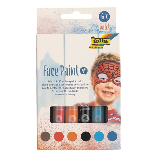 folia 4x 6er-Pack Face Paint Stifte Wild