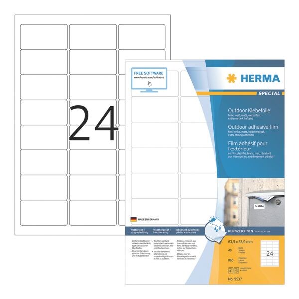 Herma 960er-Pack Outdoor Klebefolie 9537
