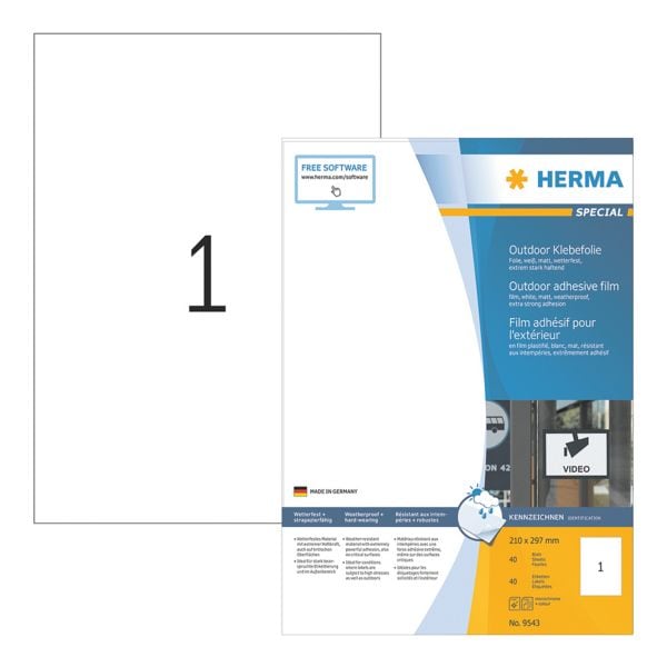 Herma 40er-Pack Outdoor Klebefolie 9543