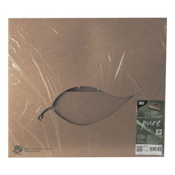 Papstar 10 Transport- und Catering-Kartons Pappe braun - 35,7 x 24, 7 cm