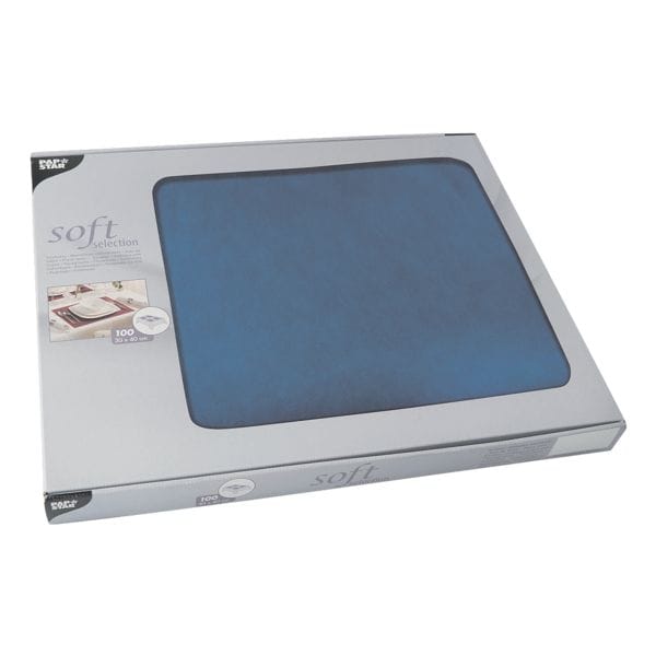 Papstar 100 Tischsets 30x40 cm einfarbig soft collection