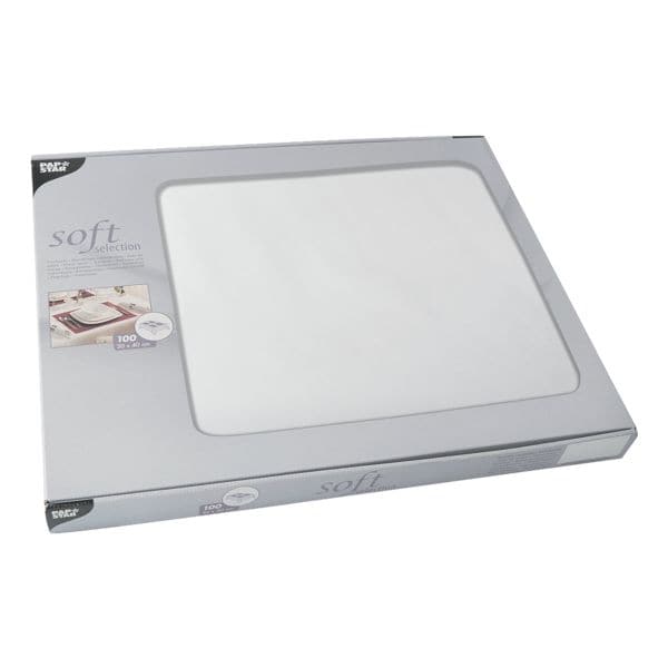 Papstar 100 Tischsets 30x40 cm einfarbig »soft collection«