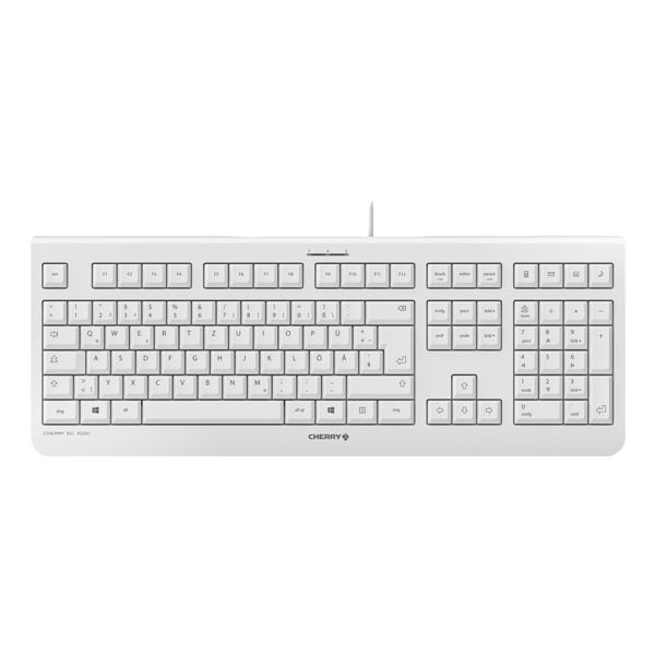 Cherry Kabelgebundene Tastatur »KC 1000« weiß-grau Cherry Kabelgebundene Tastatur »KC 1000« weiß-grau