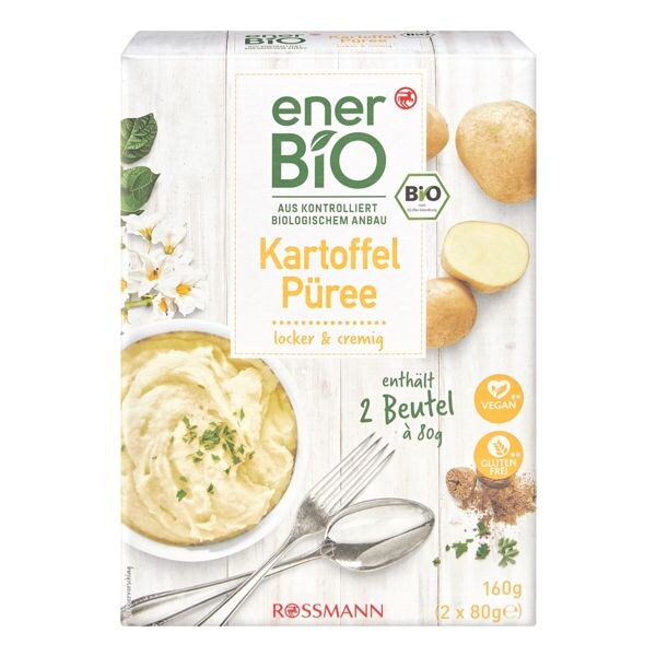 enerBIO Bio-Kartoffelpüree 2x 80 g enerBIO Bio-Kartoffelpüree 2x 80 g