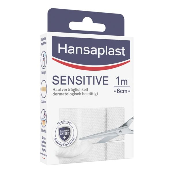 Hansaplast Pflaster Sensitive 1 m x 6 cm