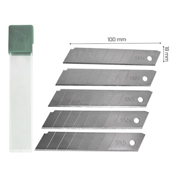 Tercasa 100er-Pack Cutter-Ersatzklingen 18 x 100 mm Tercasa 100er-Pack Cutter-Ersatzklingen 18 x 100 mm